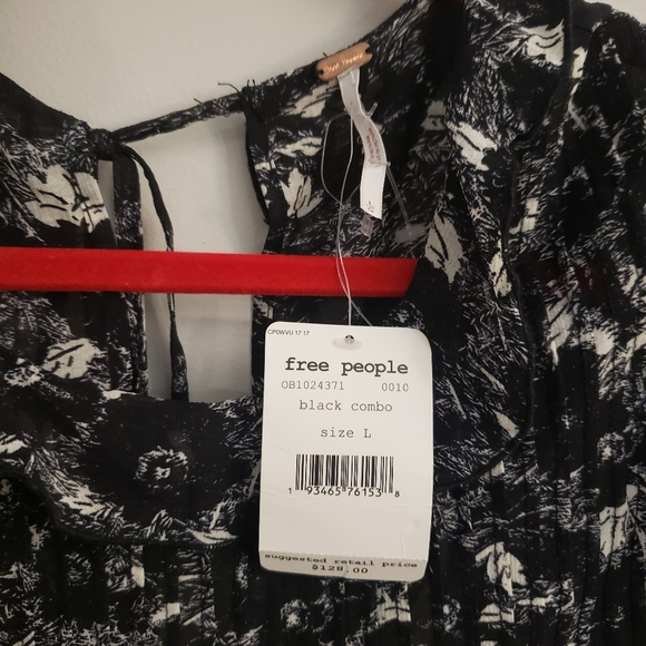 NWT Free People These Dreams Boho Tunic Dress Size L - Picture 3 of 3